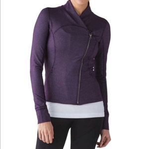🆕LULULEMON PRECISION PURPLE LILAC CHAIN LINK DEEP ZINFANDEL ASYMMETRICAL JACKET